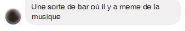 Message chatbot bar musique