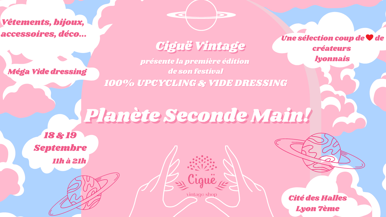 Le festival Planète Seconde Main!, un vide-dressing géant et friperie à la Cité des Halles le 18 et 19 septembre !