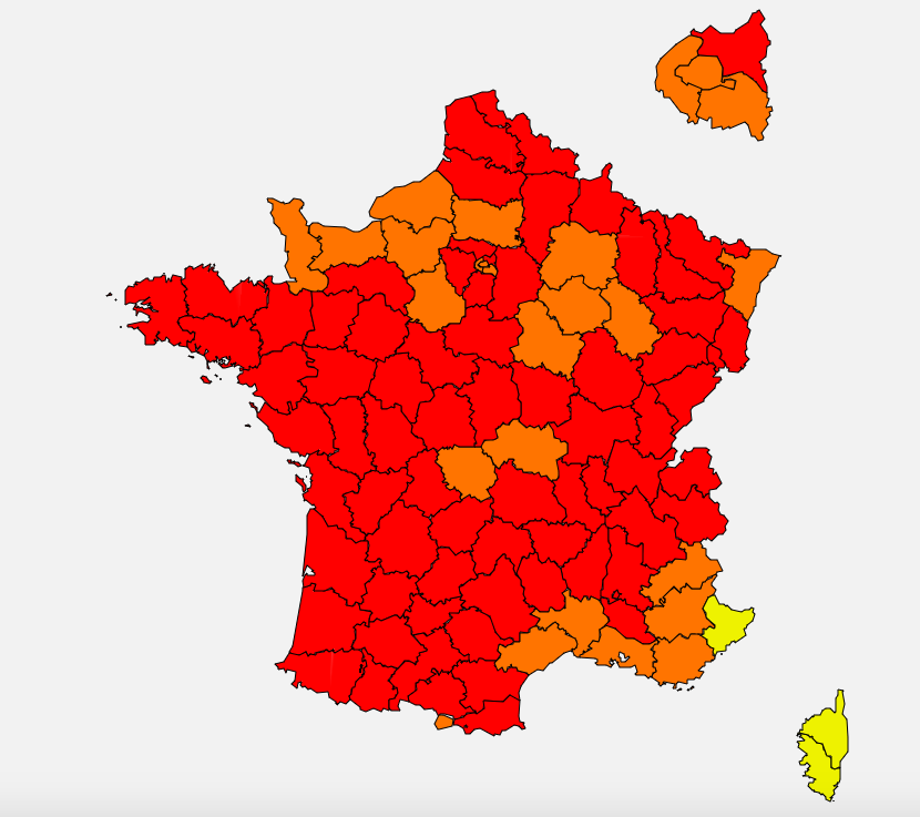 ATTENTION POLLENS, le territoire français classé majoritairement en alerte rouge !