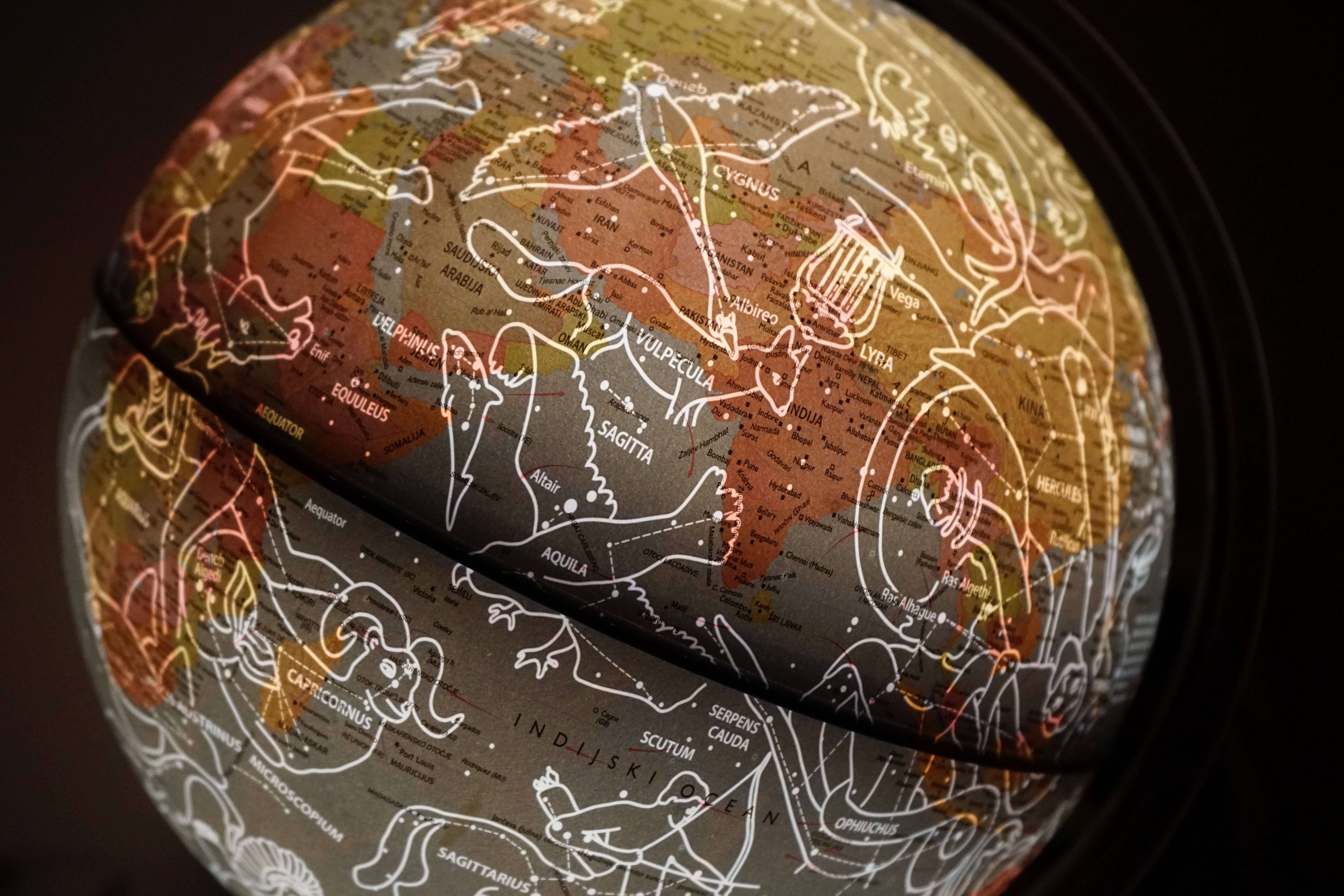 astre lunaire dans l'espace