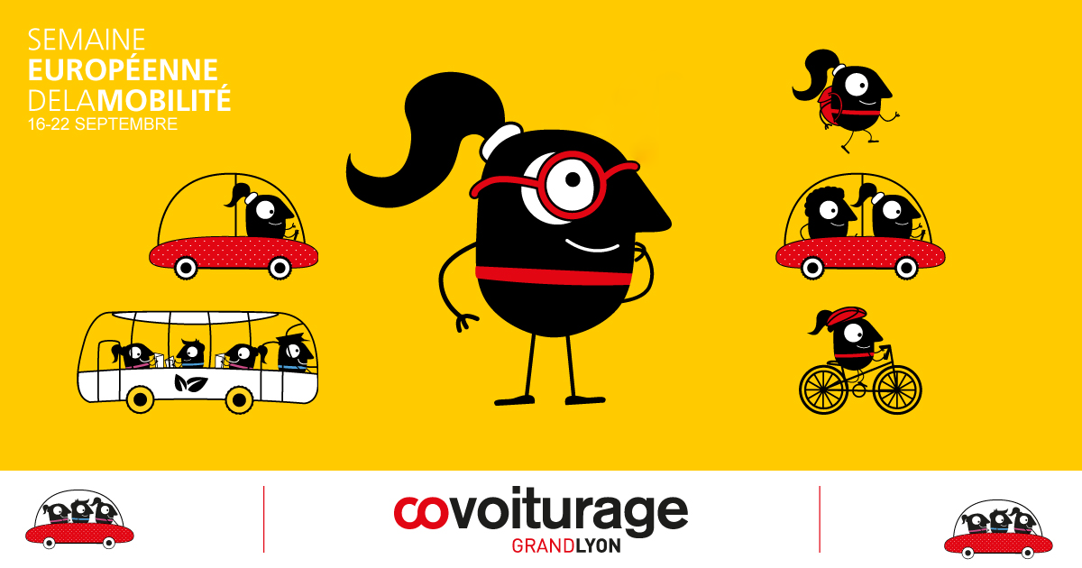 La semaine européenne de la mobilité avec Covoiturage GRAND LYON, c’est du 16 au 22 septembre !