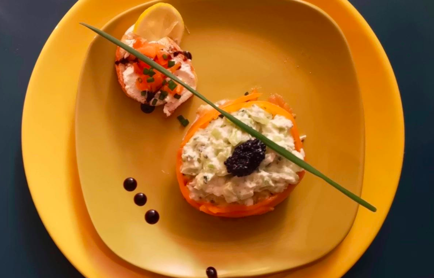 On a cuisiné pour vous #3 : Tartare de concombre au chèvre frais et au saumon fumé