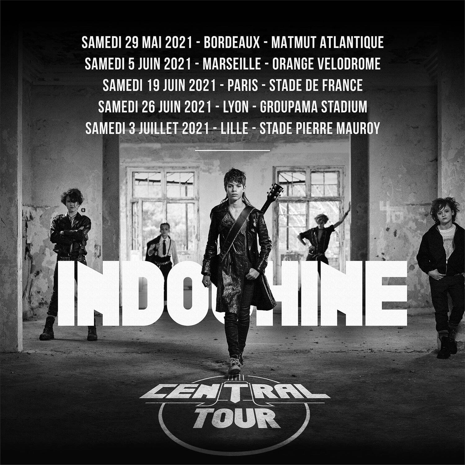 Indochine le 26 Juin 2021 au Groupama Stadium !