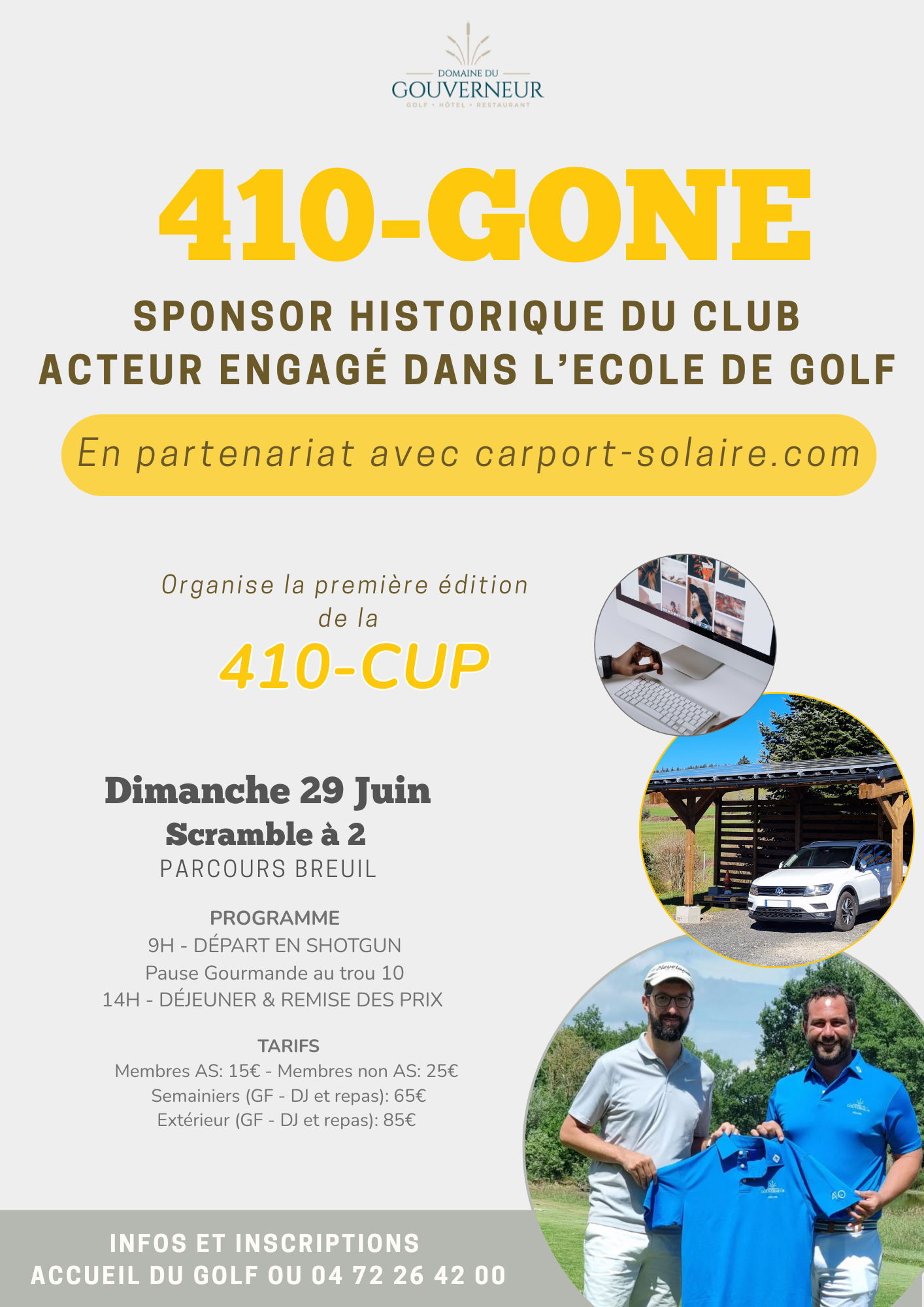 410 Gone et Carport Slaire organisent la 410 Cup au Golf du Gouverneur !