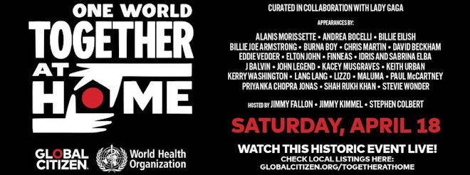 Revivez le concert One World : Together at Home, déjà rentré dans l'histoire