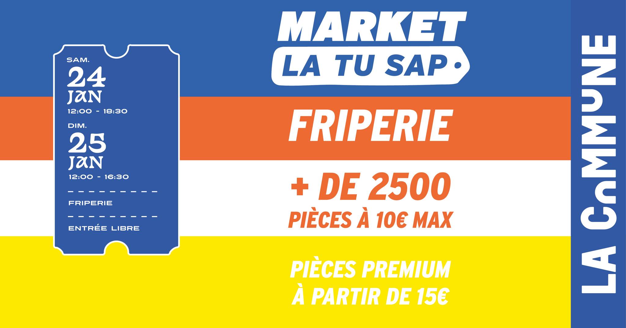 La friperie La Tu Sap’ débarque à Lyon ce week-end (24 & 25 janvier)