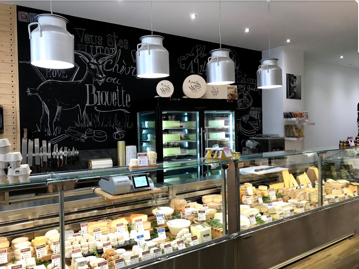 vitrine d'une fromagerie