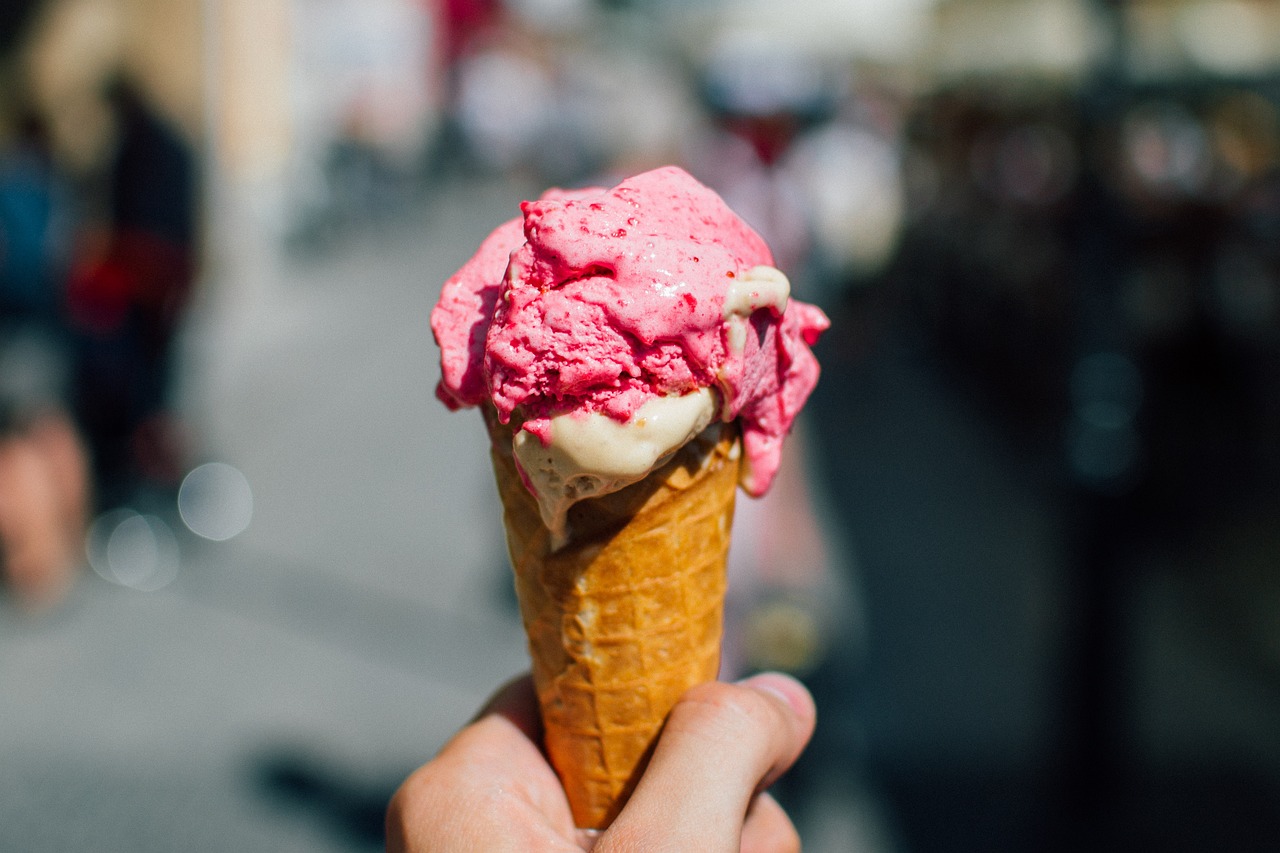 plateau avec 3 glaces