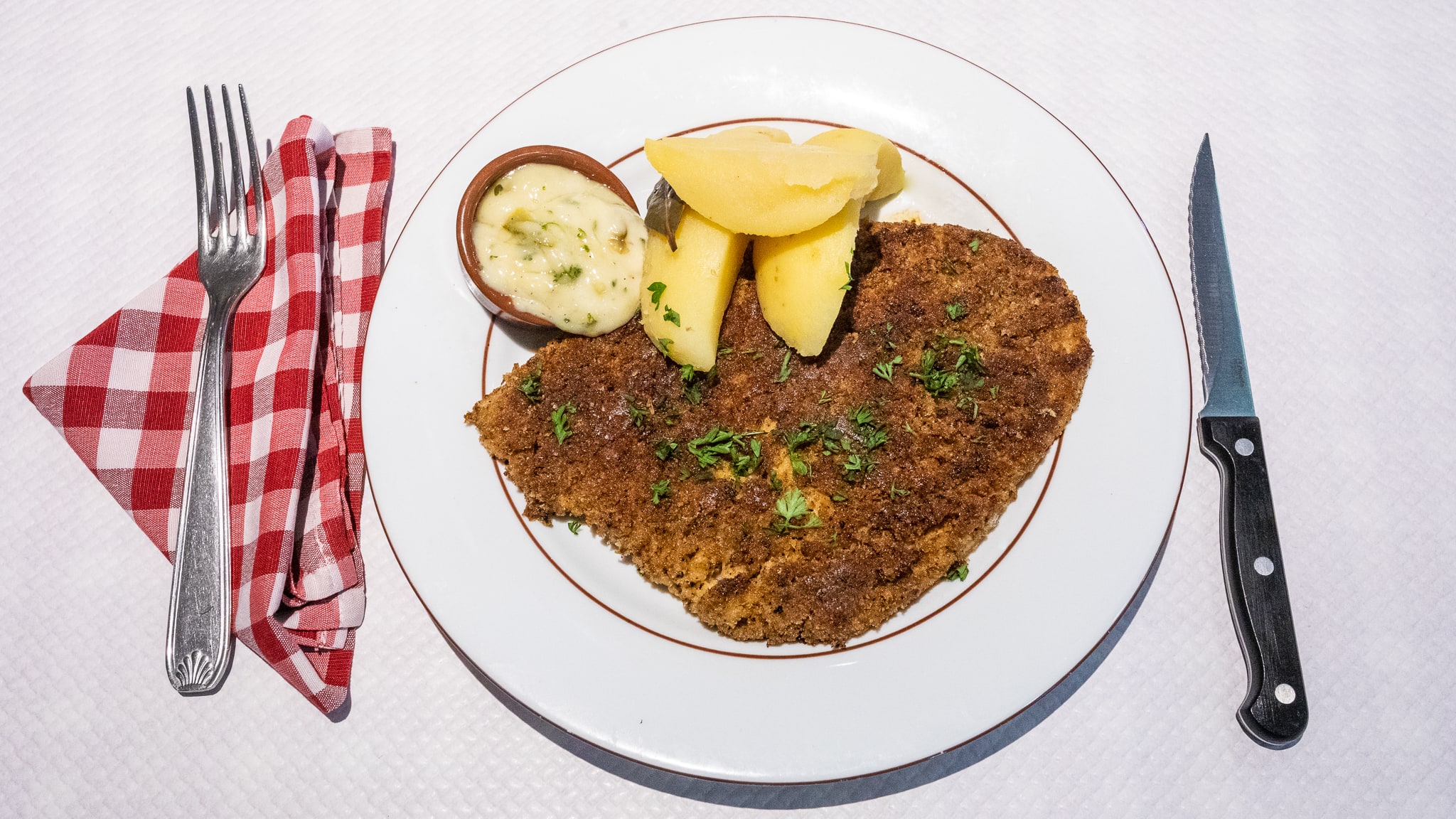 assiette d'un tablier sapeur