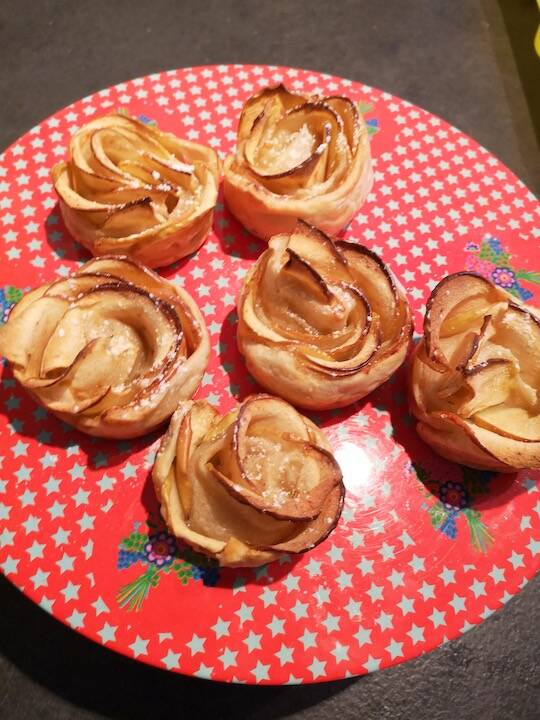 On a cuisiné pour vous #28 : Roses feuilletées aux pommes
