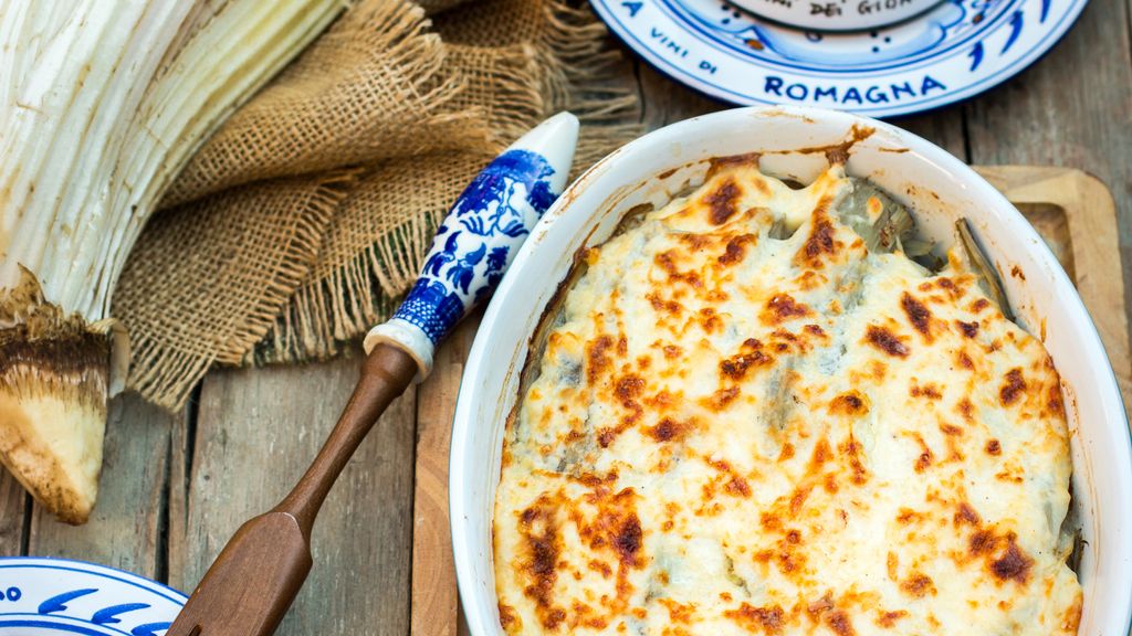 assiette de gratin de cardons