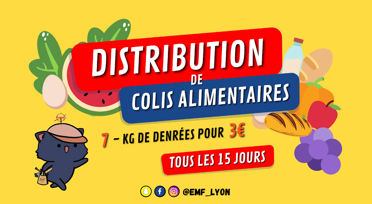 affiche pour distribution alimentaire