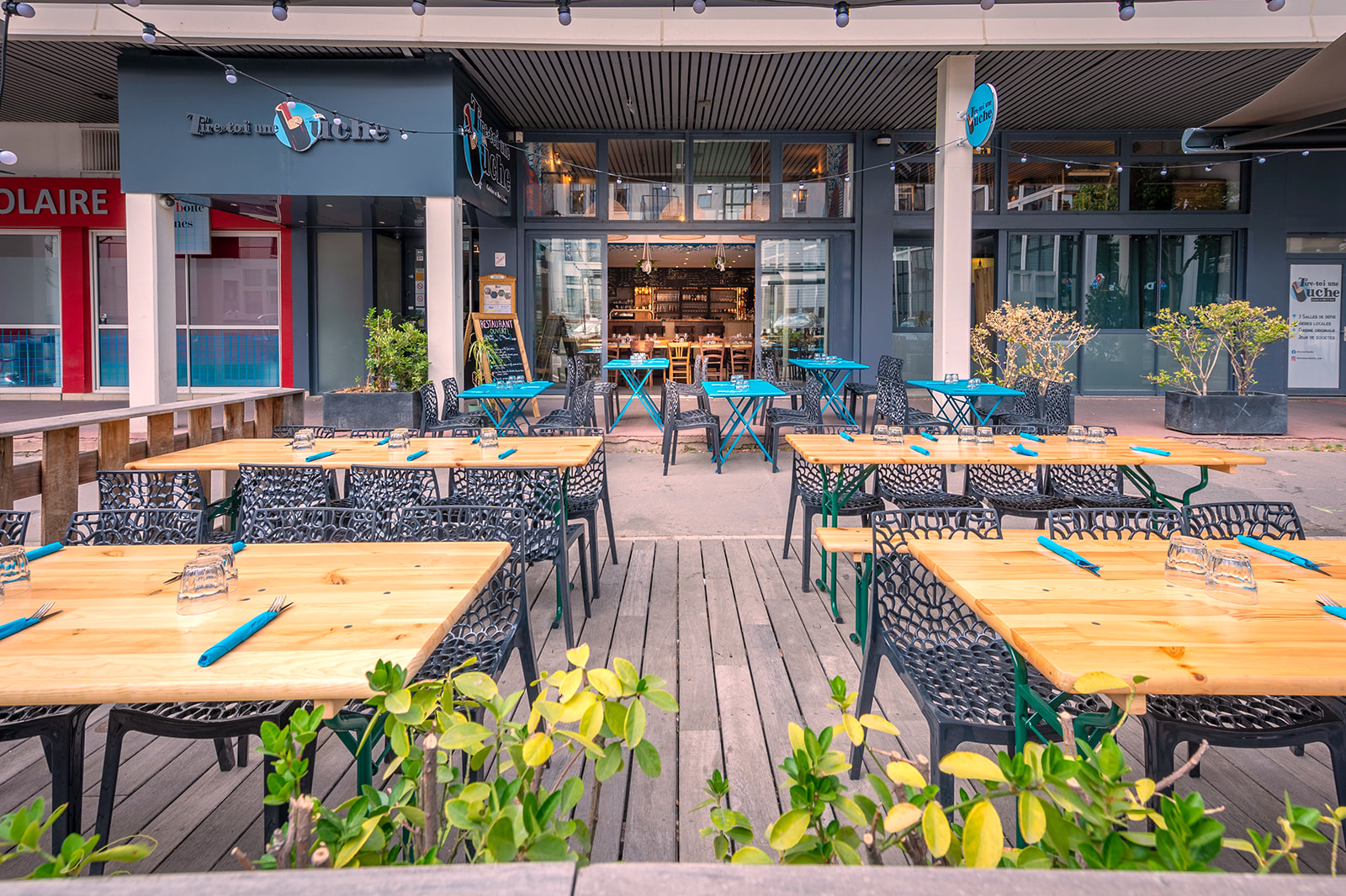 Terrasse Tire toi une bûche