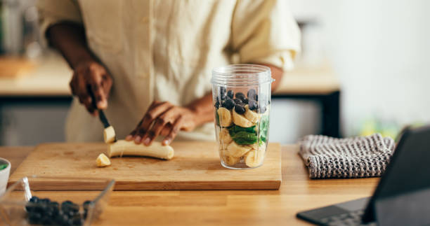 préparation d'un smoothie