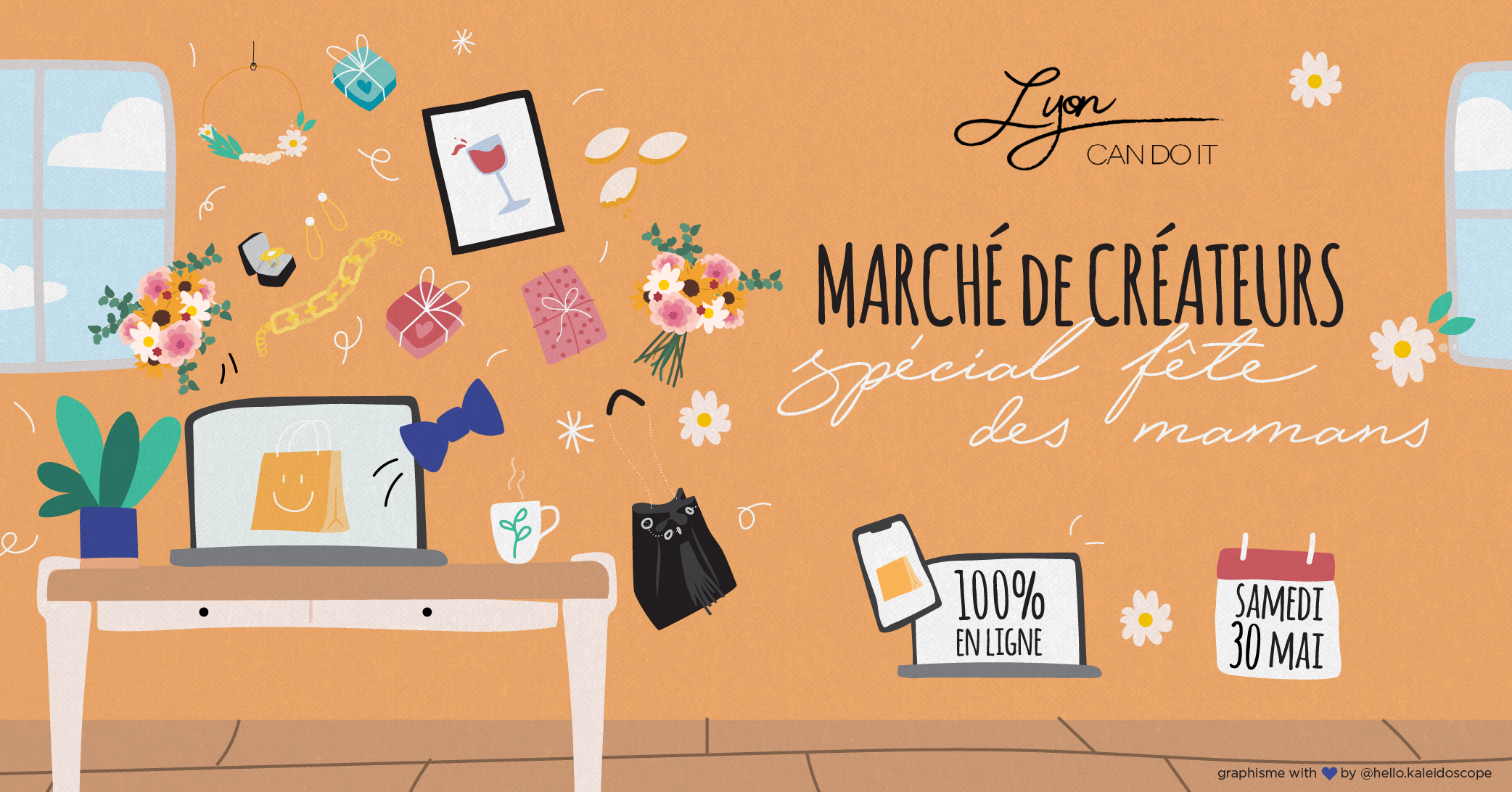 Le marché des créateurs 100% en ligne le 30 mai